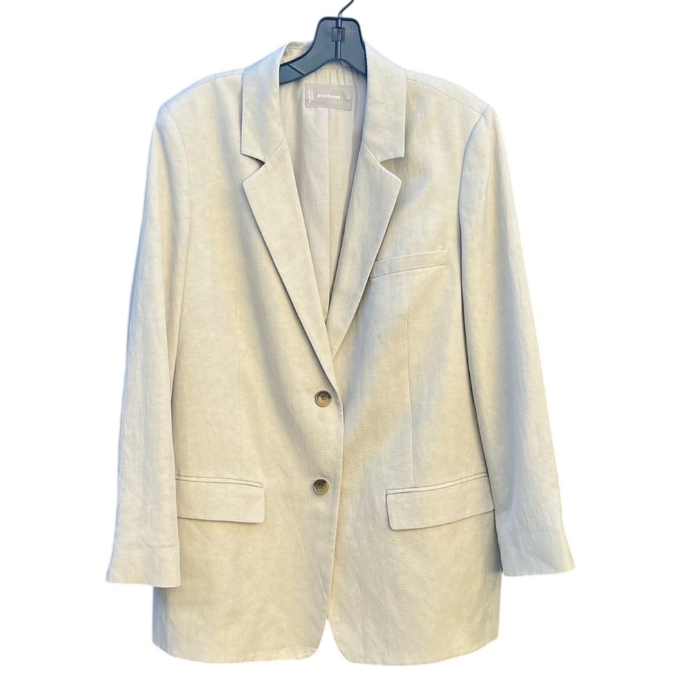 Everlane Light Beige Linen Blazer